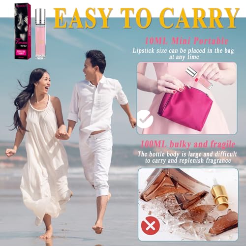 Pheromone Perfume for Women to Attract Men, 3pcs Roller Ball Perfume Women Pheromone Infused Essential Oil Perfume Cologne Pheromone Perfume for Men and Women - Image 7