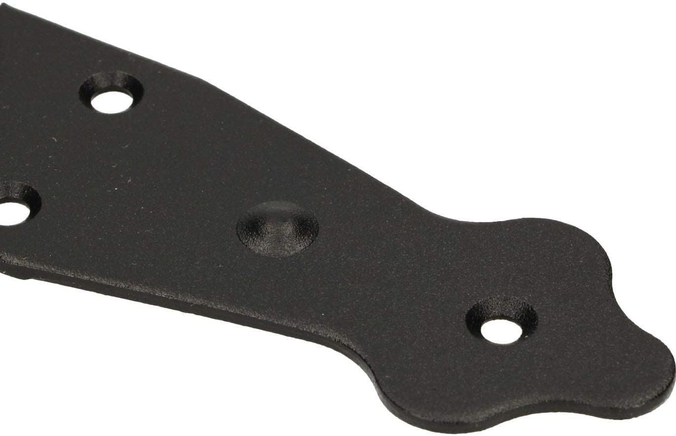 KOTARBAU® - Set di 10 cerniere per casse, tavoli, mobili, verniciate a polvere, 290 x 35 mm, colore nero