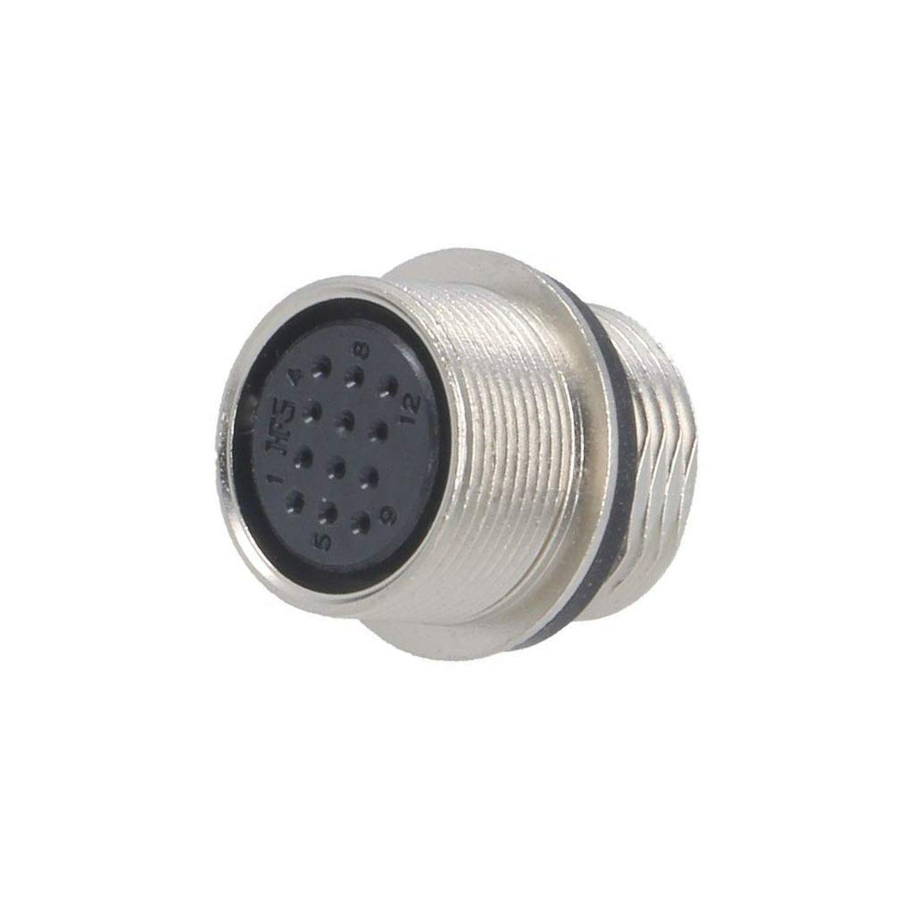 Connecteur rond HR25 femelle 12 broches plaquées or d'une précision absolue HI