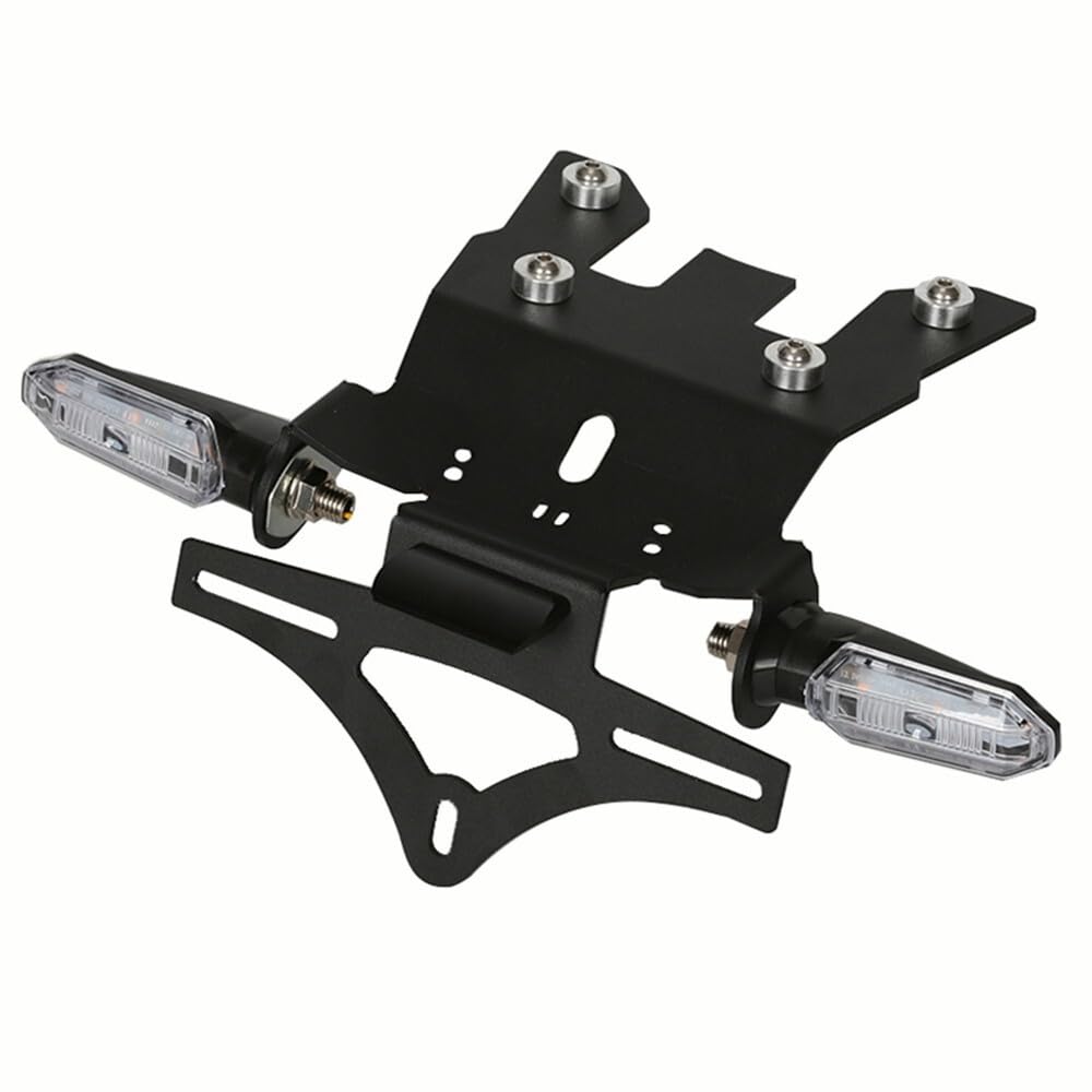 Kit de supports de plaque d'immatriculation pour CRF1100L Africa Twin/DCT 2020-2024 Africa Twin Adventure Sports ES/DCT 2020-2024 Kit de conversion arrière avec clignotant LED, éclairage de plaque