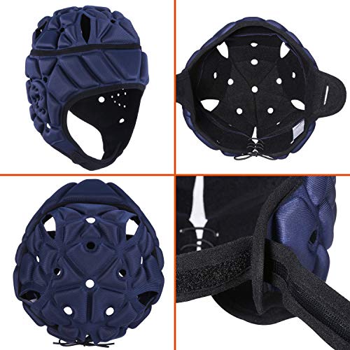 image for surlim Soft Helmet Flag Football Rugby Helmet Scrum Cap Soft Shell Hel