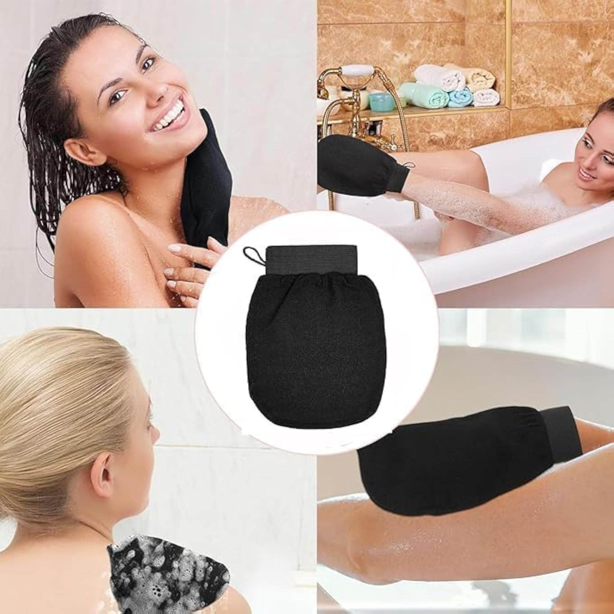 Bath Gloves for Body Exfoliating Shower Scrub Mitt
