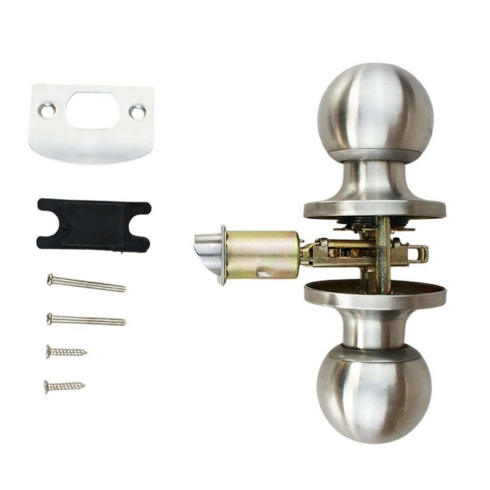 Kalttoy Multicolor Rustproof Passage Doorknob Keyless Operations Quick Setups Reversible Mechanism Interior Door Handle Utility Keyless Passage Doorknob