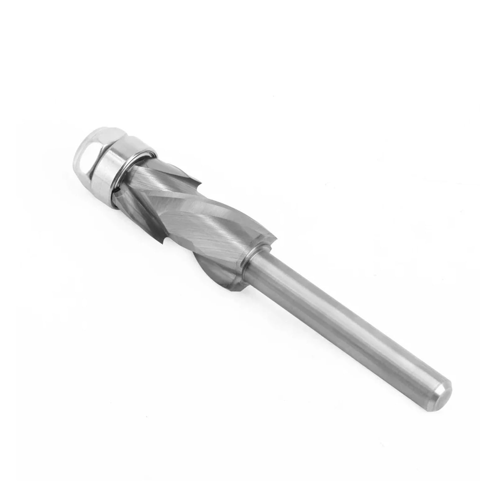 1PC 1/4 Shank Compression Flush Trim Solid Carbide CNC Router Bit for Woodworking End Mill(6.35 Shank 1PC)