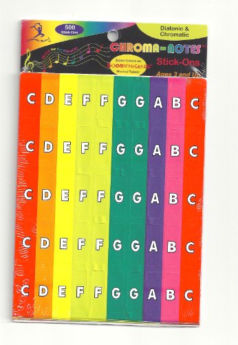 Boomwhackers pegatinas SNC1 - pegatinas de colores para los teclados notas
