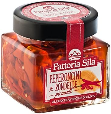 Hot Calabrian Chili Peppers Slices in EVOO 280g (2 jars)