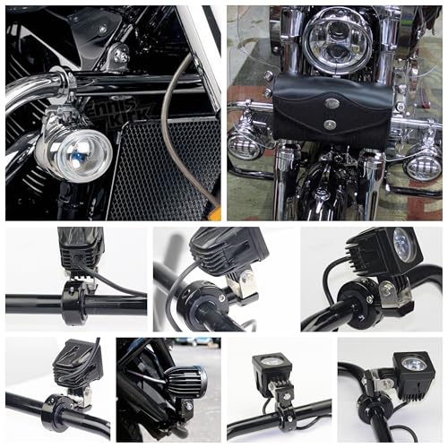 Iluminación nocturna perfecta con soporte 360 para moto 2