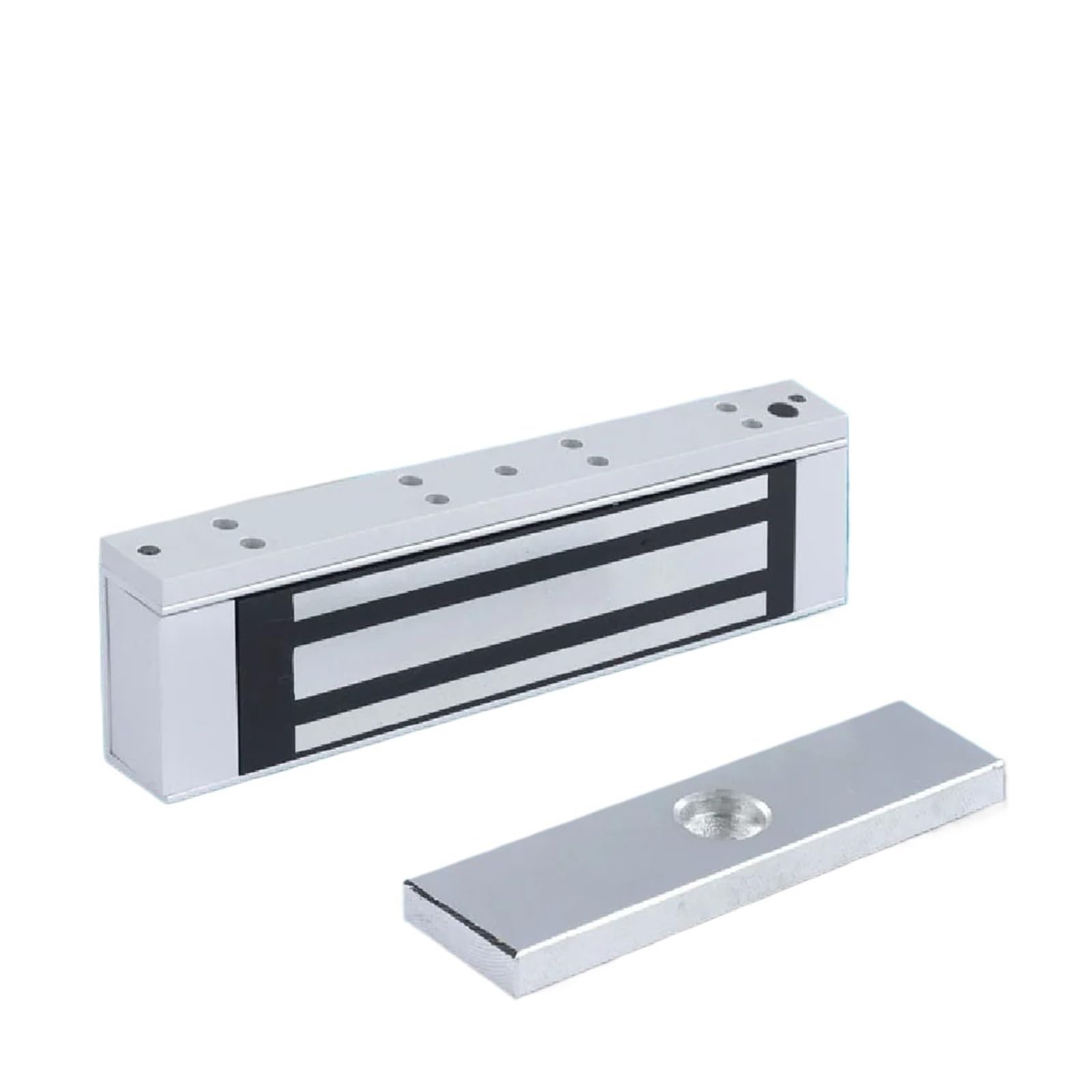 Cerradura magnética electromagnética Puerta electrónica con cerradura magnética | Abridor de puerta eléctrico, fuerza de retención de succión electromagnética for de control de acceso(280kg B)