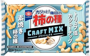 Amazon.co.jp: 亀田製菓 クラフト MIX カシューナッツ 4袋詰 70g