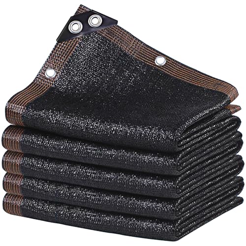 Image of winemana Black Shade Cloth 30x30 FT- 90% Sun Shade Mesh Tarp for Greenhouse, Garden, Patio, Dog Kennel, Chicken Coop, and Outdoor Protection, Plants Cover Shade Netting with 2 Reinforced Grommets