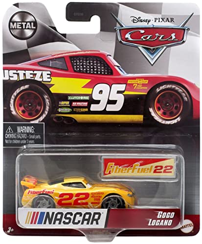 Disney Cars Gogo Logano, [Yellow] 1:55 Scale die cast