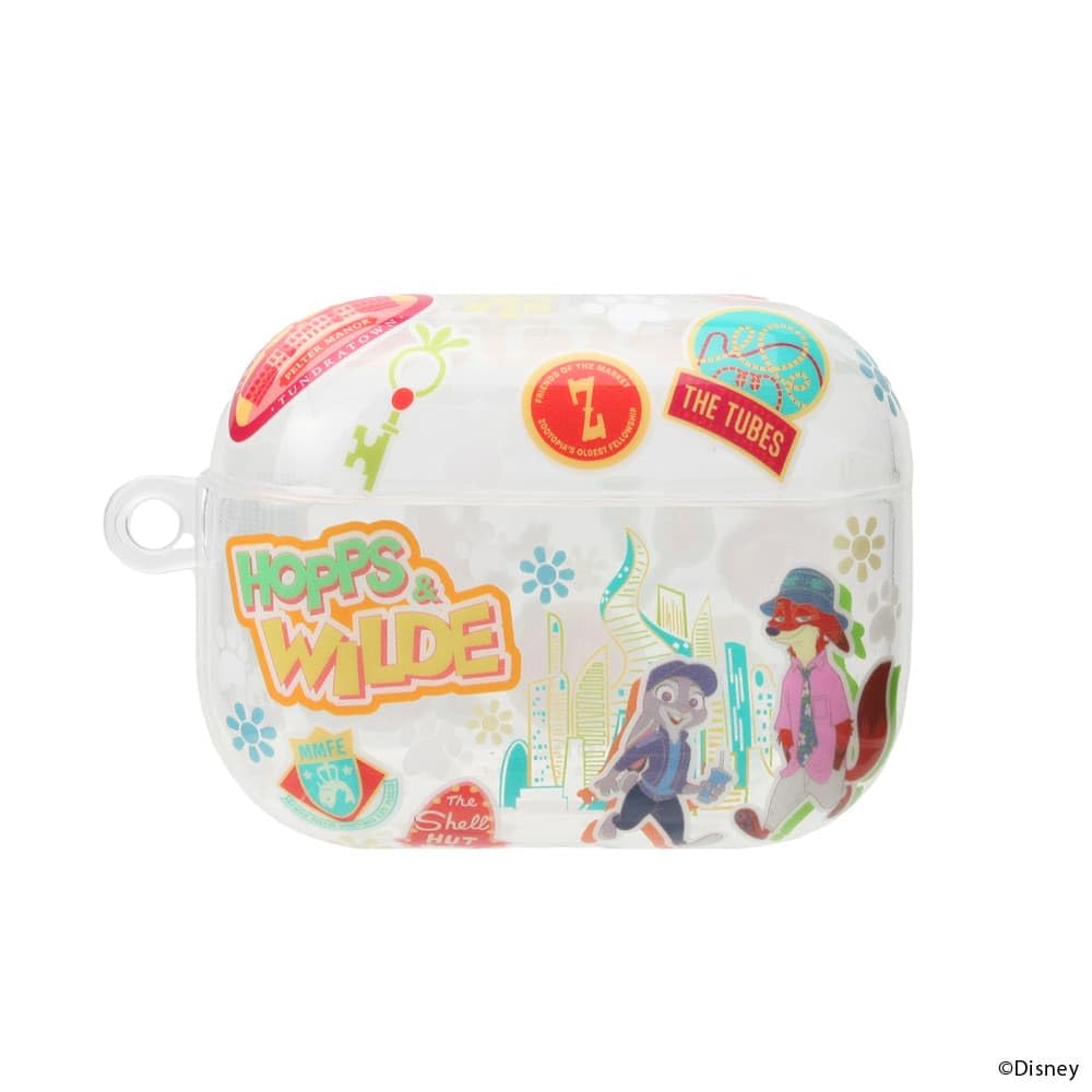 キャラクター デザイン AirPods Pro3 用 TPU ソフトケース ディズニー ズートピア PG-DAPP3TP06ZTP