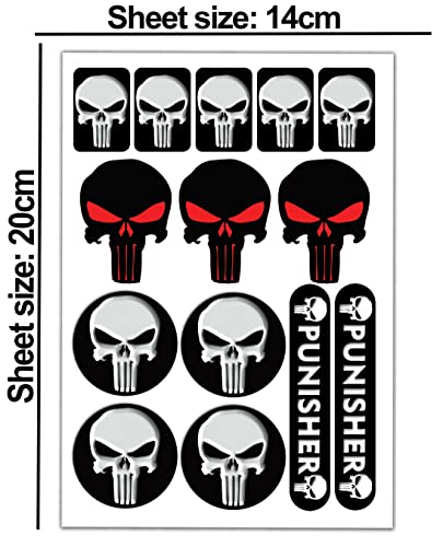 Biomar Labs® 14 adesivi in vinile per auto, moto