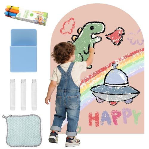 Tableau magnétique mural pour enfant Montessori rose camel 100x80
