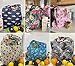 allydrew Large Foldable Tote Nylon Reusable Grocery Bags, Cute Dogs