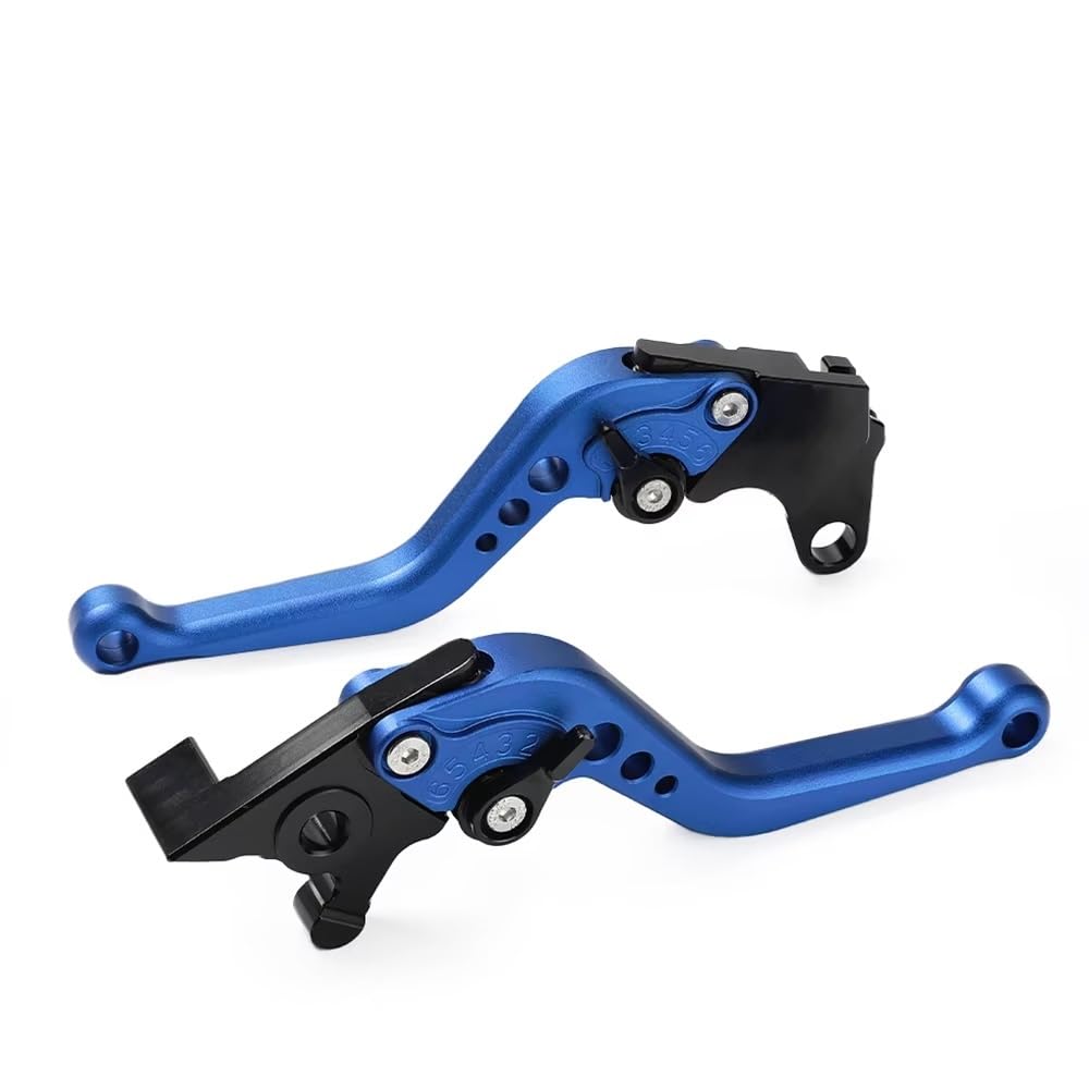 Zhannuobhd Blue Brake Clutch Lever For Xsr125 For Mt125 For Yzf For R125 Brake Clutch Motorcycle Front Control Handles Lever Short(Blue)