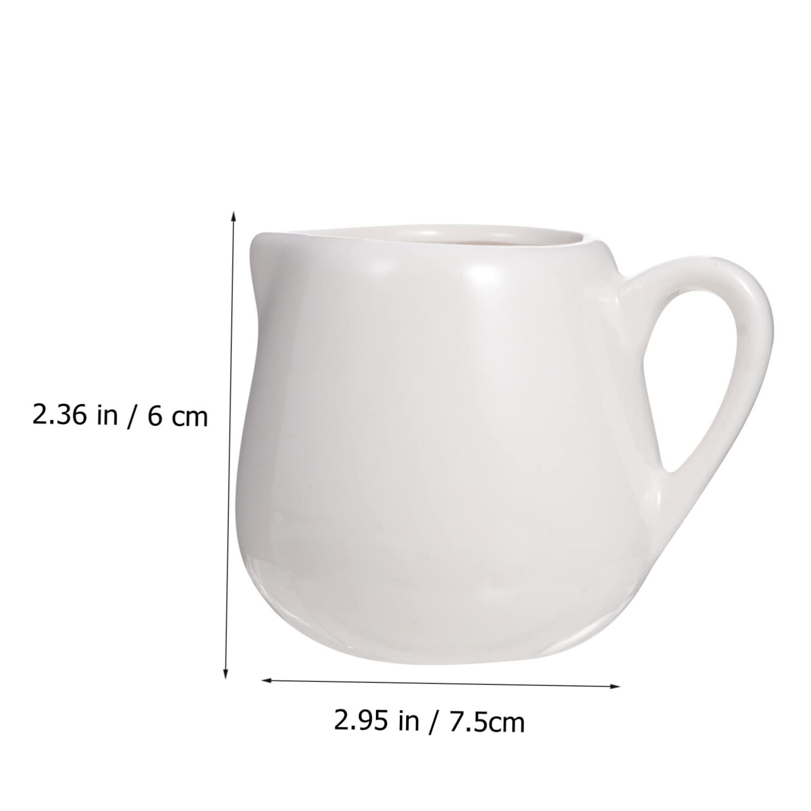 BRIGHTFUFU 100ml Mini Ceramic Container Ceramic Sauce Jug with Stable Base for Condiments