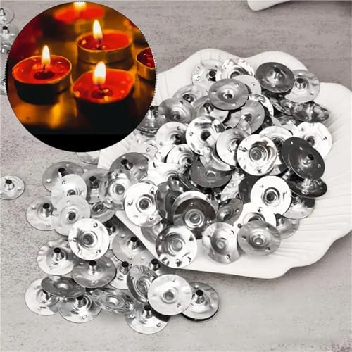 Candle Wick Tabs Mechas Metálicas 1000 Piezas 12.5-20mm miniatura 3