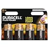 Duracell Plus Mono alkaline batterijen LR20, Maat D 4 Stuk zwart, oranje