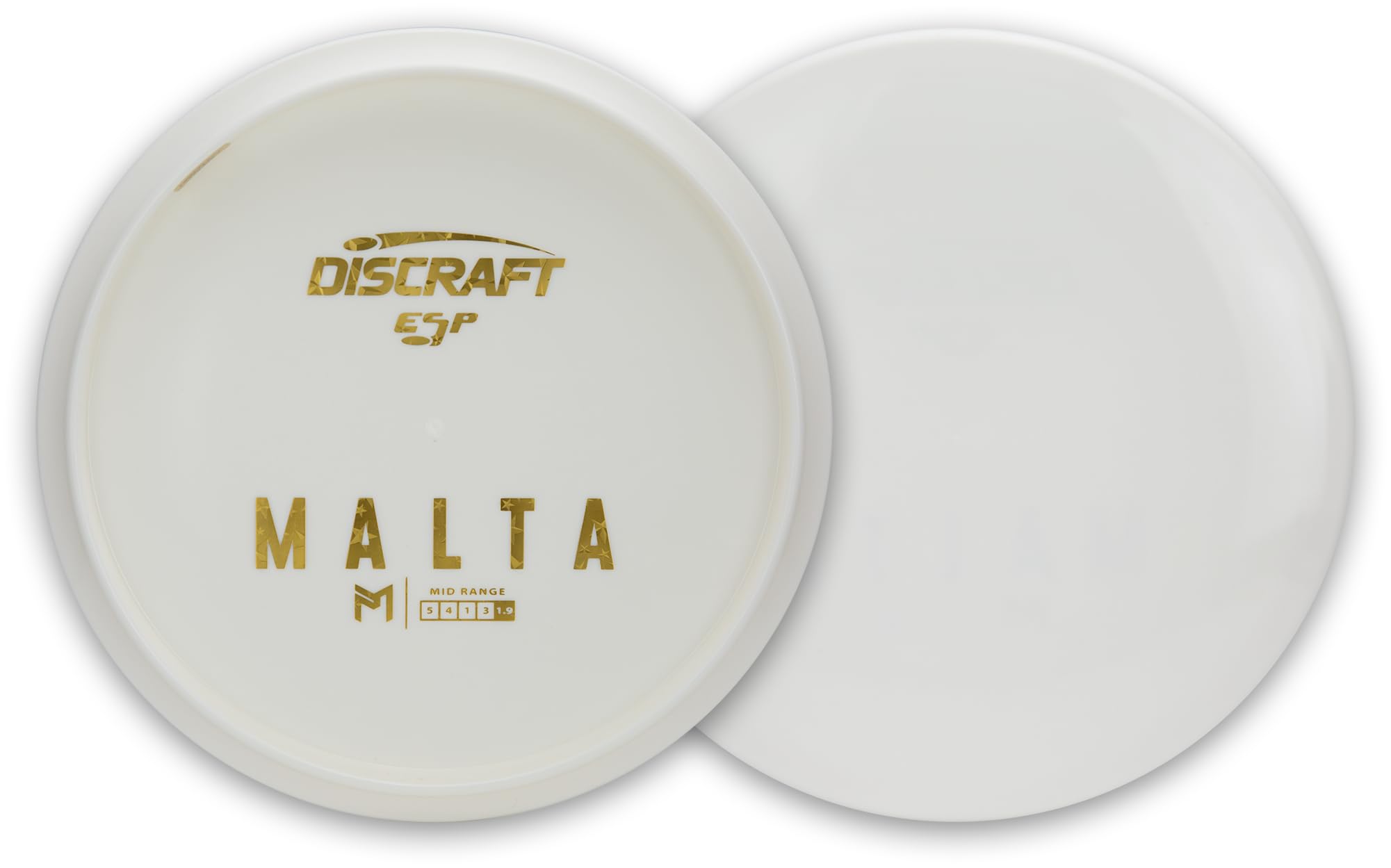 Discraft Paul McBeth White ESP Malta 170-172 Gram Mid-Range Golf Disc