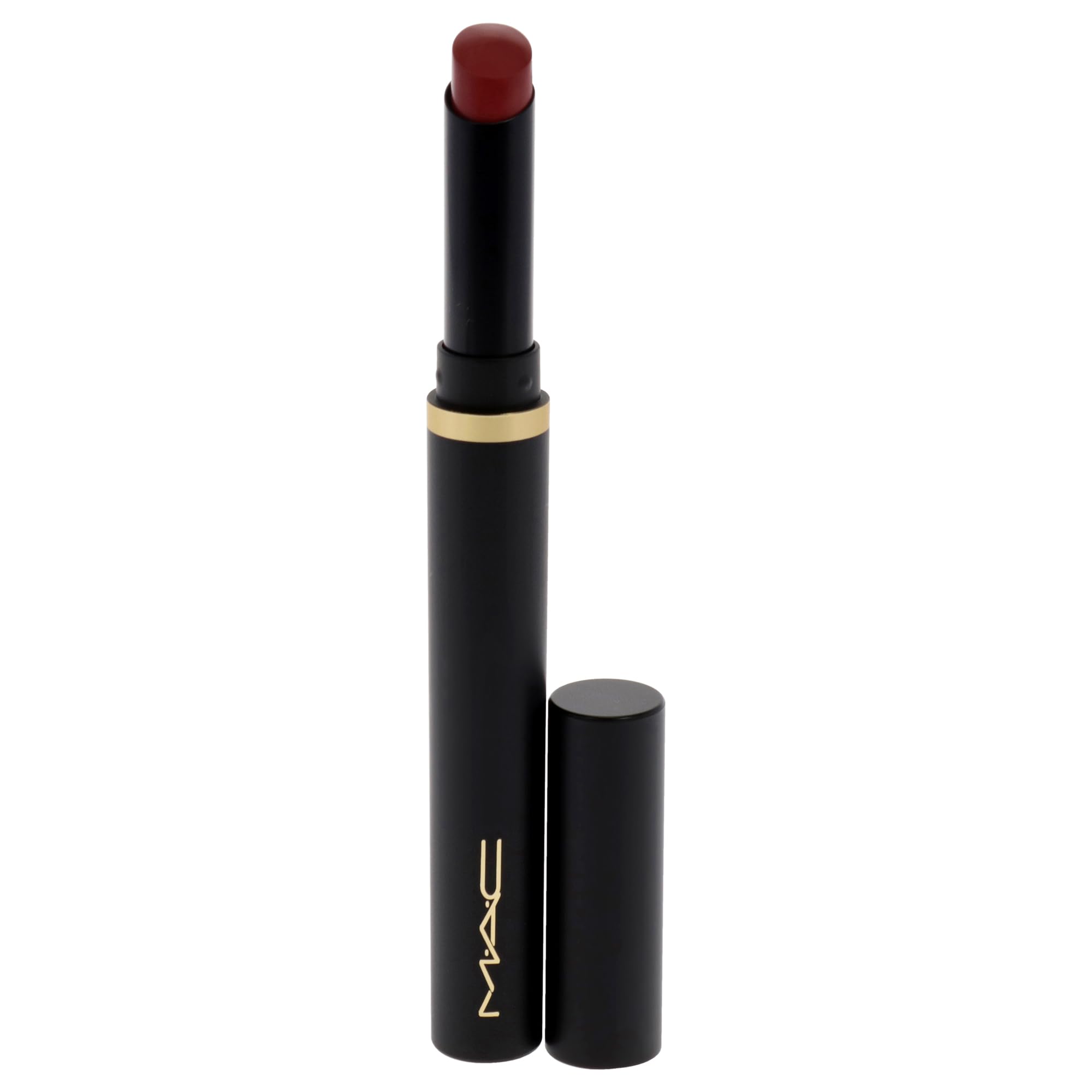 MAC Powder Kiss Velvet Blur Slim Stick Lipstick - 893 Sweet Cinnamon (Midtone Warm Peachy Nude)