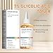 7% Glycolic Acid Exfoliating Toner, Exfoliating Facial Toner, Pore Minimizing Toner, Smooth Skin, Even Tone, Hydrating Formula