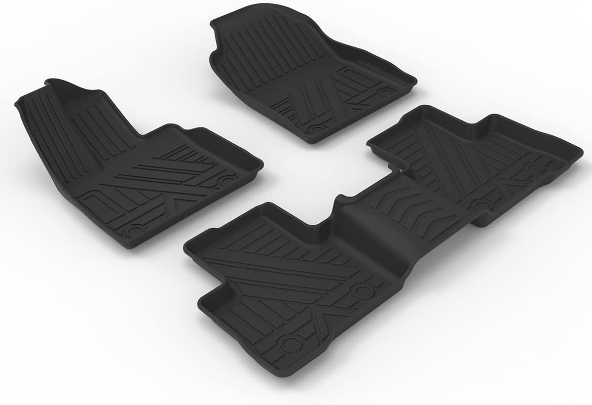 Kubi Sport Car Custom Floor Mats for TOYOTA HARRIER (Dual Engine) 2022 - All Weather Largest Coverage 3D Floor Liners, Non Slip, Heavy Duty, Front Rear Rubber Liners Set Accessories