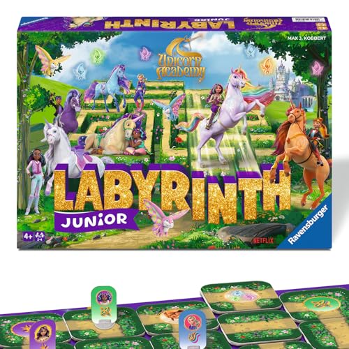 Ravensburger Unicorn Academy Junior Labyrinth - Kinderspiel AB 4 Jahre