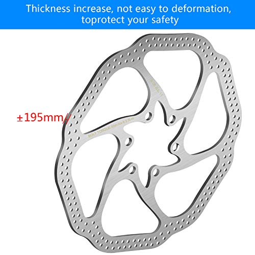 image for Boao 2 Pieces 160 mm Bike Bicycle HS1 Disc Brake Rotor with 12 Bolts S