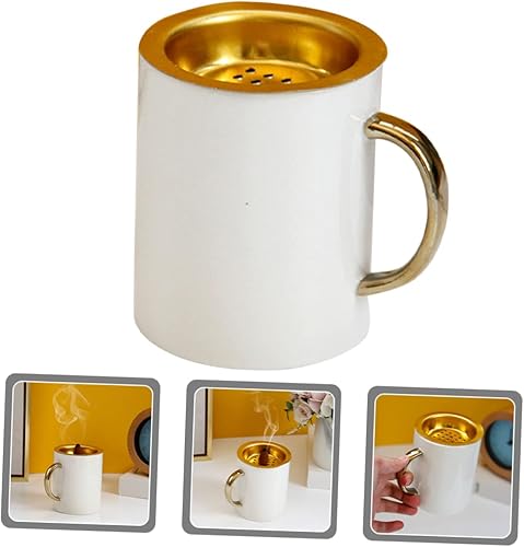 Miniatura 8 de Quemador de incienso de cerámica Ramadán Quemador de incienso de cerámica Soporte de cono de incienso de cerámica Soporte de quemador de cono de