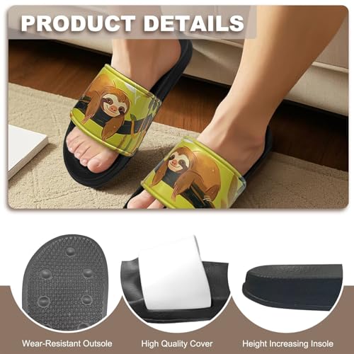 Image of Open Toe Slippers for Women Rubber Slides Womens Sandal Slippers