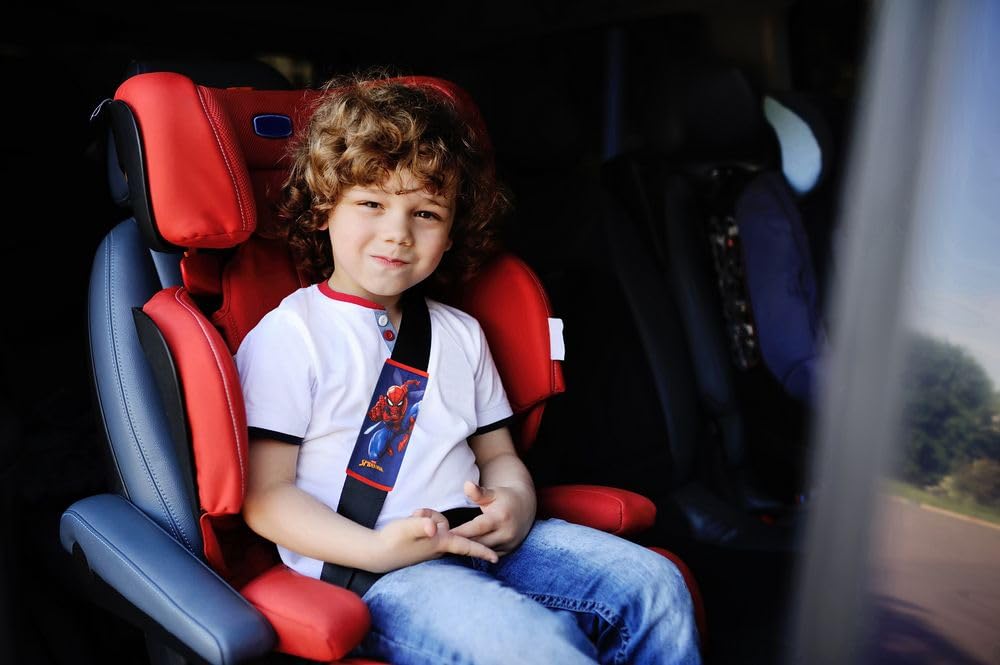 Protector de cojín de Coche Suave con Correa única, Protector de cinturón de Seguridad Spiderman Spider-Man Superheroes