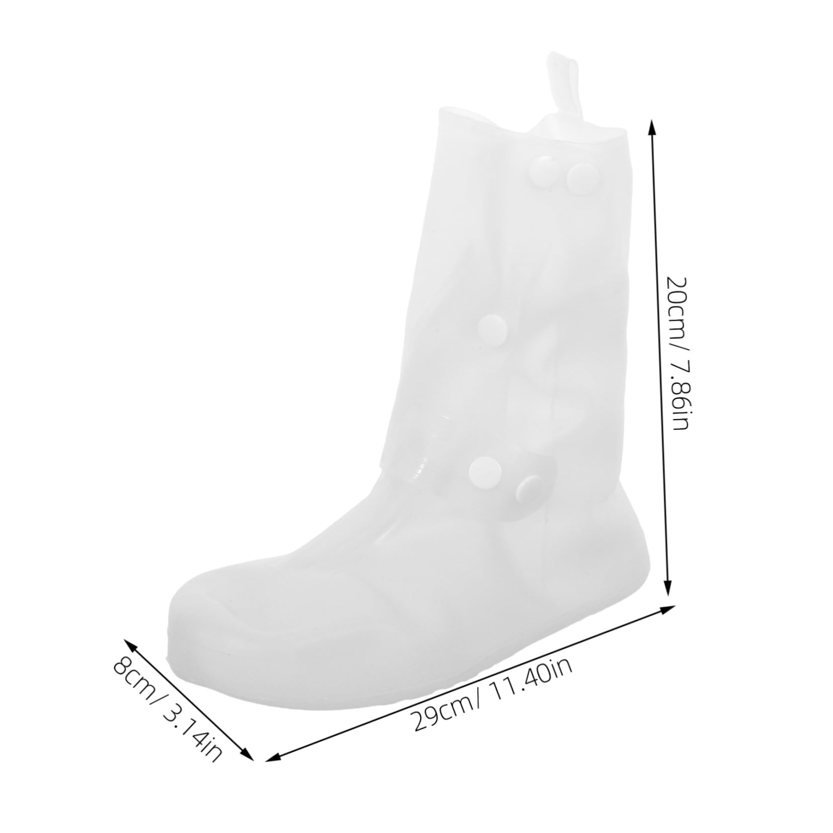 Uonlytech 2 Pares Fundas Impermeables para Zapatos Antideslizantes Cubrezapatos Reutilizables de Silicona Gruesa para Hombre y Mujer Protección para Lluvia y Viaje Talla