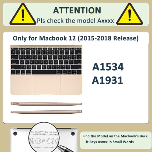 Funda para MacBook 12 ultrarresistente de mármol morado con tacto suave mate 3