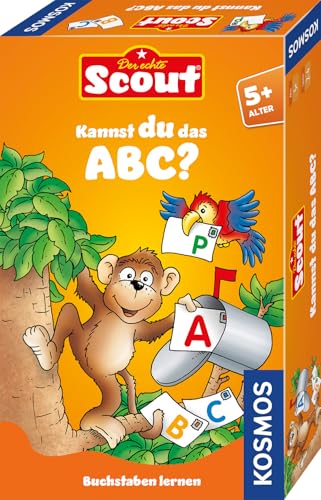 Kosmos 710521 Scout - Kannst du das ABC? Lernspiel für 2-4 Kinder ab 5, Reisespiel, Kinderspiel