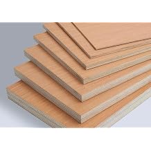 Premium Plywood 4 x Sheets 9mm, 1220mm x 610mm, Temperate Hardwood Core, Light Pink Engineered Veneer, EN 314-2 Class 2