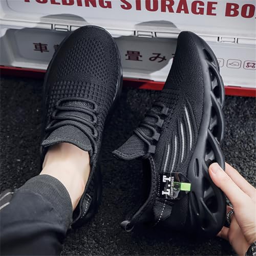 Image of Mens Running Shoes Gym Slip on Sneakers Non Slip Walking Tennis Sports Work Athletic Workout Casual Lightweight Breathable Fashion