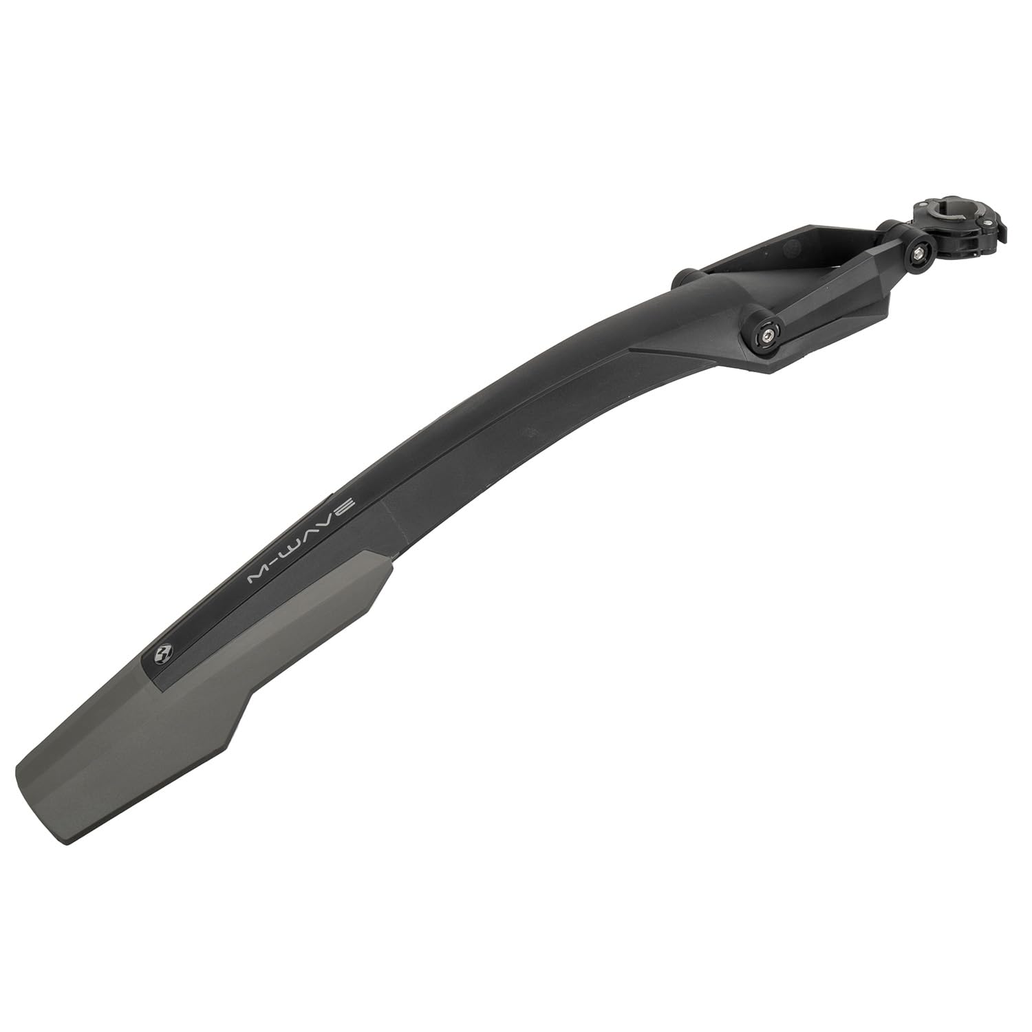 M-Wave 385089_887539036829 Mudguard >Mud Max R III, 26-29 Zoll, hinten, Breite 105 mm, Kunststoff, schwarz, mit Halterung für Sitzpost, auf Karte, Einheitsgröße