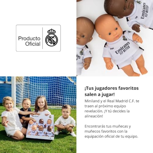 Muñeca articulada Real Madrid con vestido oficial 21 cm miniatura 4