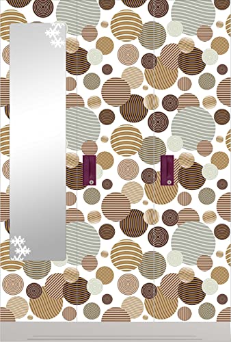 Image of CABANA HOMES Wall Stickers DIY 3D Wallpaper for Living Room (45 x 125 cm, 1 Roll) (6 sq. ft) Decorative Self Adhesive Decals Bedroom, Furniture, Wardrobe, Home Decor, White