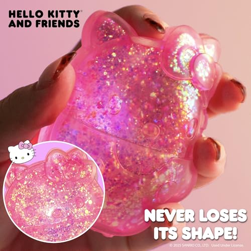 Image of Hello Kitty and Friends SLIMYGLOOP Gelli Gels - Hello Kitty, Slow Rising Sensory Squeeze Toy with Glitter, Gel Filled Fidget Toys