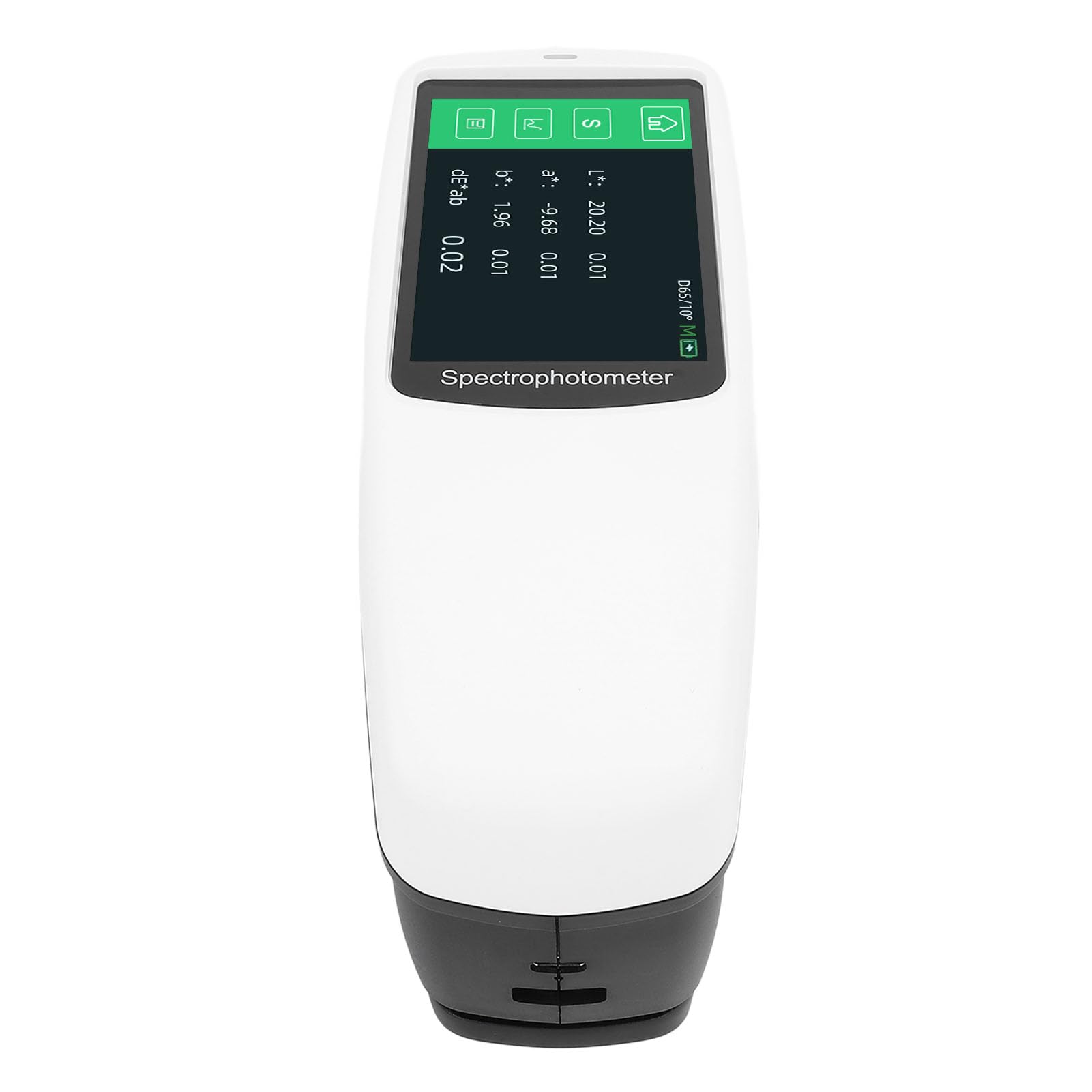 Espectrofotómetro, Rango 400 700 Nm Espectrofotómetro de Laboratorio Digital Portátil Medidor de Diferencia de olor on Más de 30 Indicadores de Medición 40 Fuentes de Luz para la