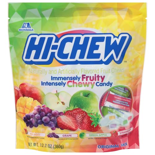 Hi Chew Original Chewy Candy - Stand Up Bag, 12.7 Ounce -- 6 per case.