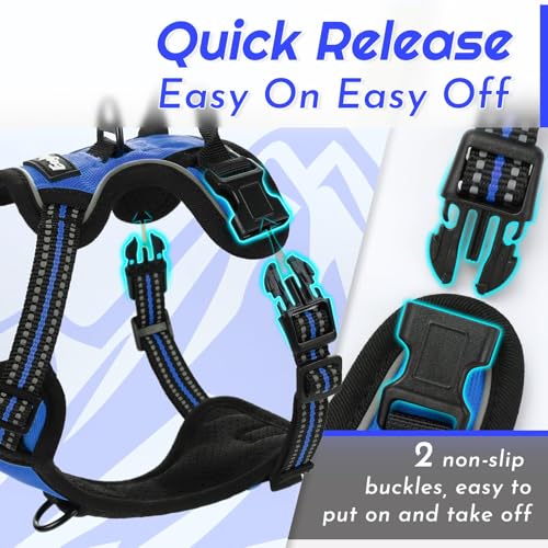 Image of Eagloo Dog Harness for Small Dogs, No Pull Pet Vest with 2 Leash Clips