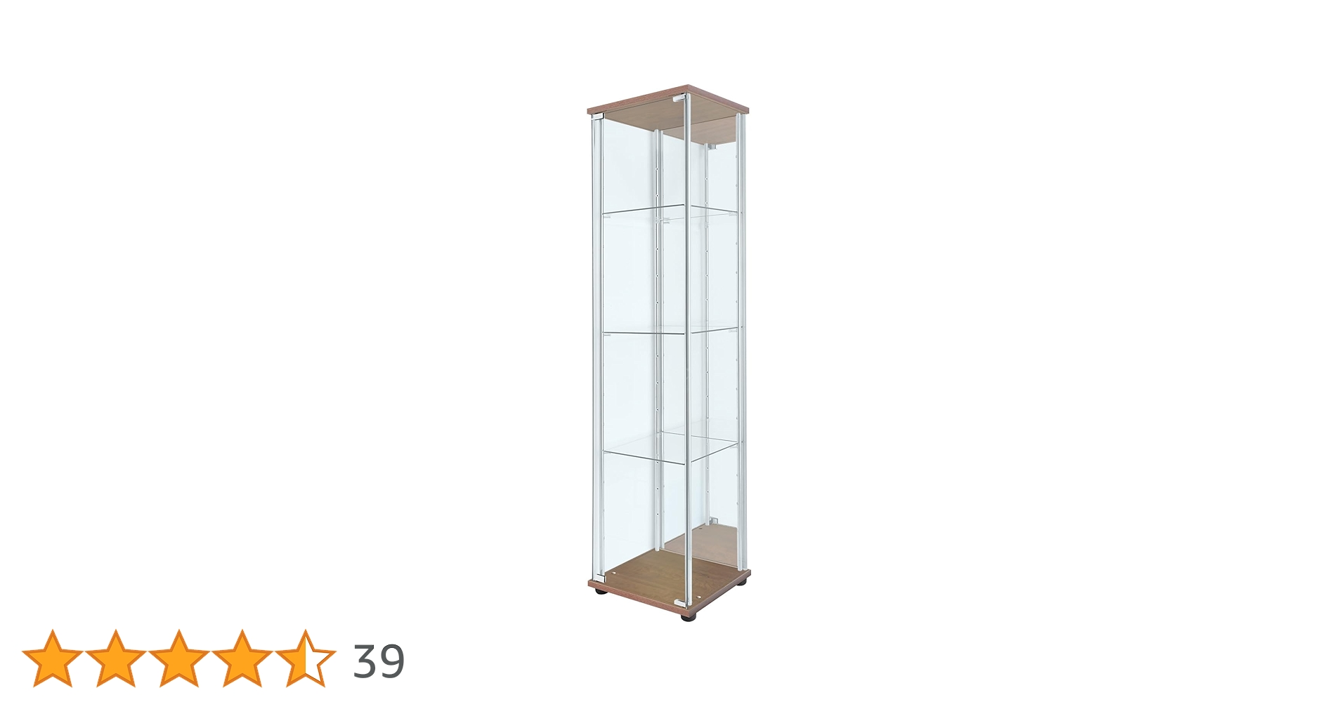 Amazon.co.jp: 地球家具 ガラスコレクションケース MISTA ミスタ 本体