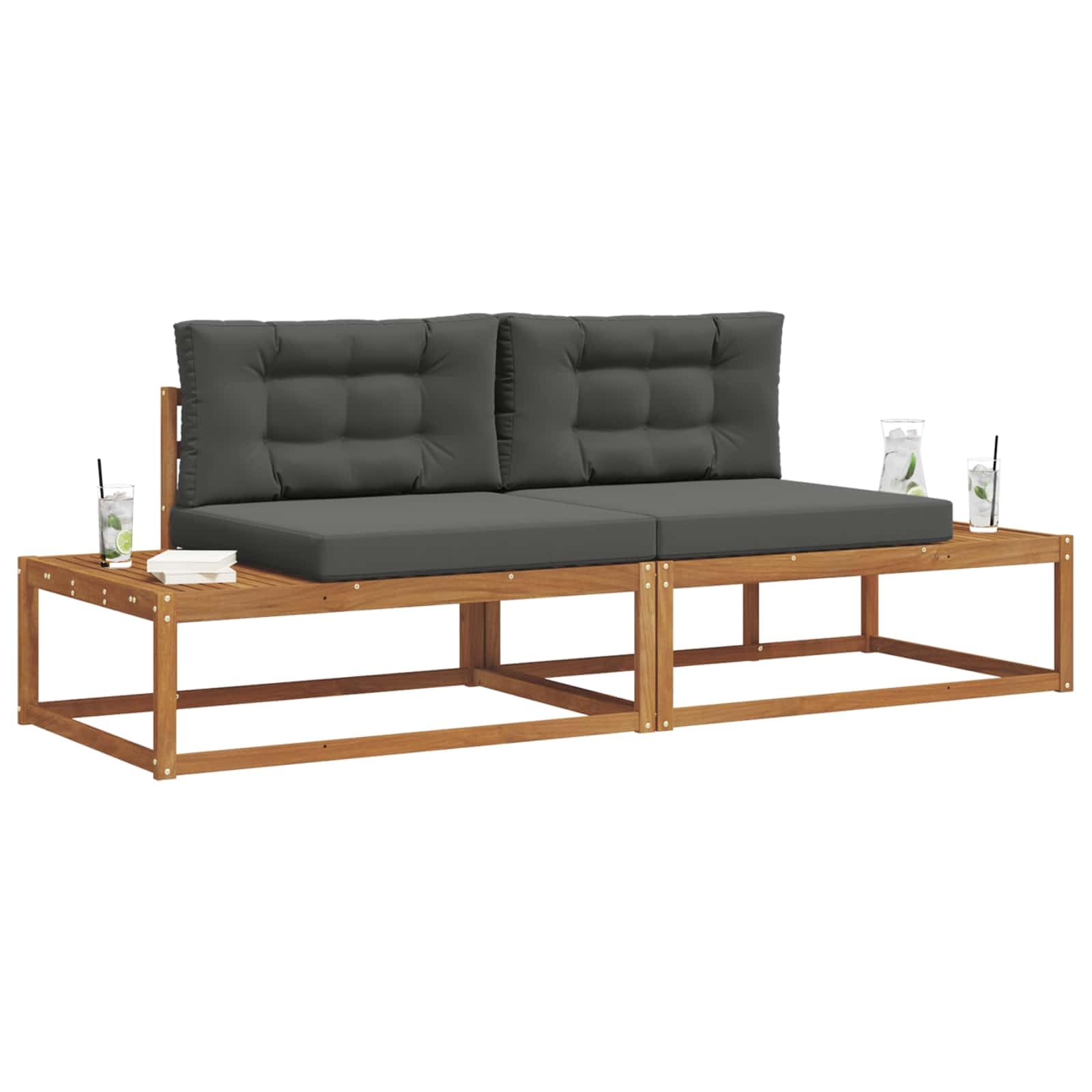 Ensemble lounge jardin vidaXL en bois d'acacia résistant aux intempéries