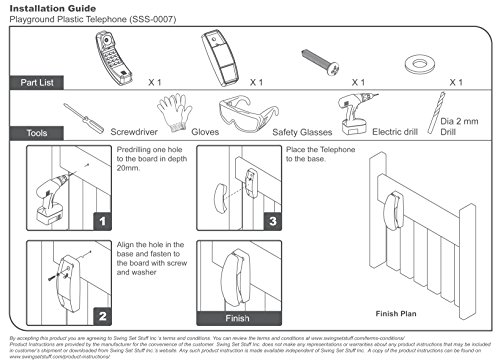 Swing Set Stuff Deluxe Accessories Kit SSS Logo Sticker Playground, Red - Thumbnail 4