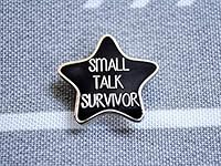 Algopix Similar Product 19 - Small Talk Survivor Pin  Hard Enamel