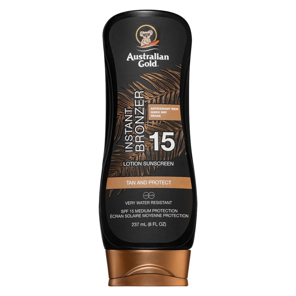 Australian Gold Sun Lotion SPF 15 with instant bronzer 237 ml