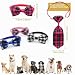 Imagen de Allazone 24pcs Corbatas de Perro Corbatas Ajustables Mascota Corbata para el Cuello pequeño Mediano Cachorro Gato Gatito Fiesta Festival Regalo de cumpleaños San